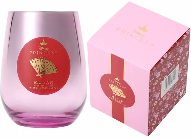 Disney Mulan Inspired Floral Magnolia Tree and Lotus Scented Candle in Pink and Purple – 1