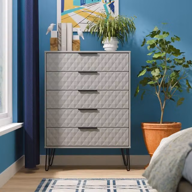 2 U Islay 5 Drawer Chest in Dark Grey – 1