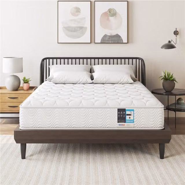 Yaheetech White Hybrid Medium Firm Pocket Spring Mattress, W/D/H: 140 x 200 cm