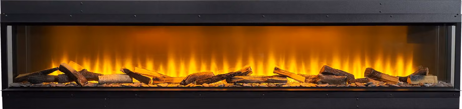 Acantha Aspire 200 Fully Inset Media Wall Electric Fire in Black – 2