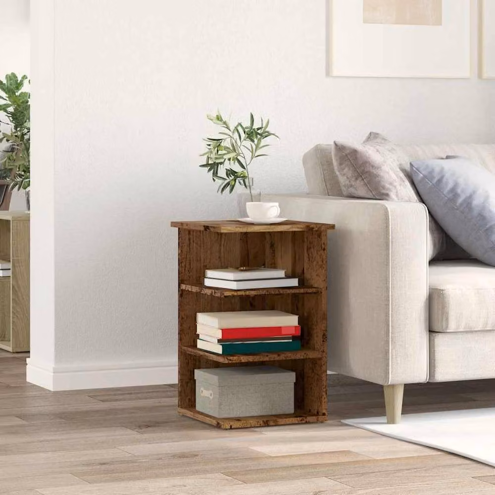 Berkfield Home Old Wood Sideboard in Brown, W/D/H: 35 x 35 x 55 cm – 3