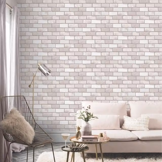 Arthouse Geometric Modern Grey Vinyl Wallpaper