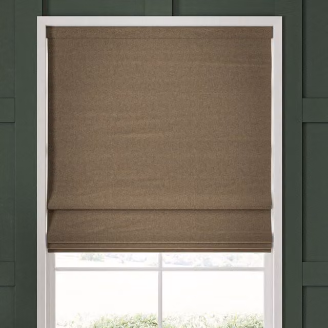 William Morris Reed Made To Measure Blackout Roman Blind in Mushroom