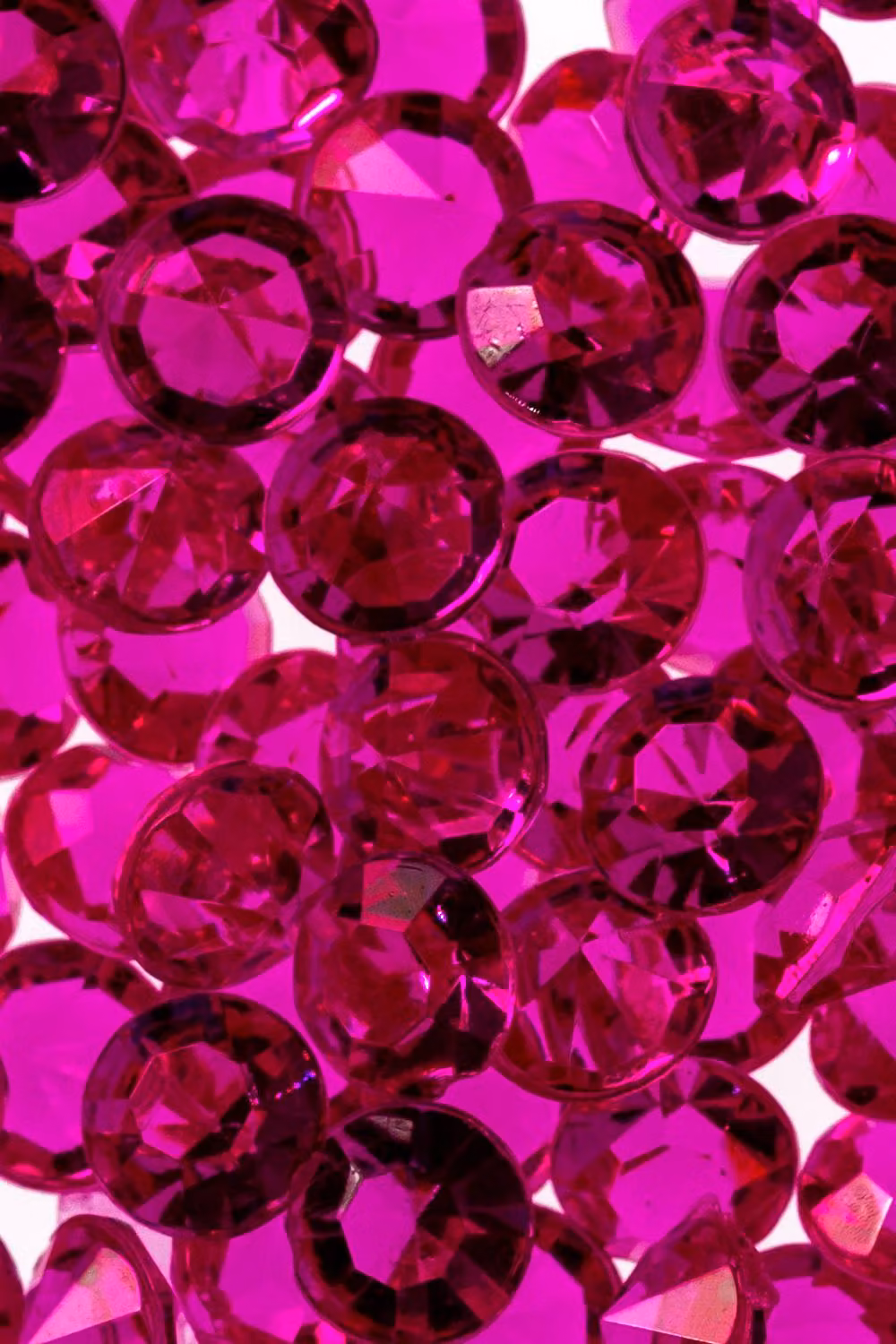 Neel Blue Round Acrylic Rhinestone Table Confetti Scatters, 4000pcs in Fuchsia – 4