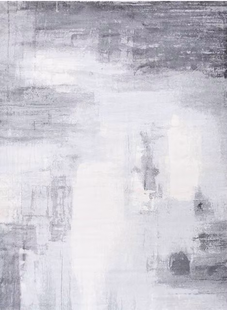 THE RUGS Elaris Stain Resistant Abstract Grey Area Rug, W: 80 cm, L: 150 cm – 1
