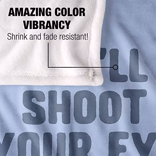 LOGOVISION A Christmas Story You'll Shoot Your Eye Out Super Soft Silky Touch Fleece Throw Blanket, W/D/H: 91 x 147 cm – 2