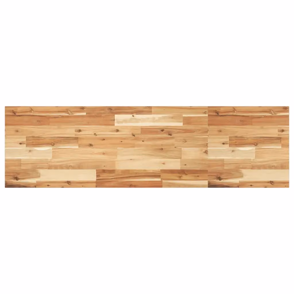 Berkfield Home Floating Shelf in Brown Oil Finished Solid Acacia Wood, W/D/H: 120 x 40 x 2 cm