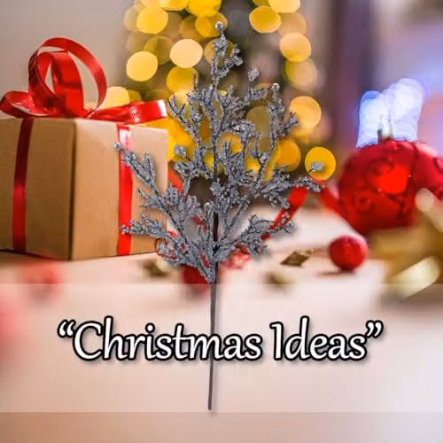 VFM e-Store Christmas Ice Cube Spray Decoration in Clear and Silver, W: 48 cm, H: 22 cm – 4