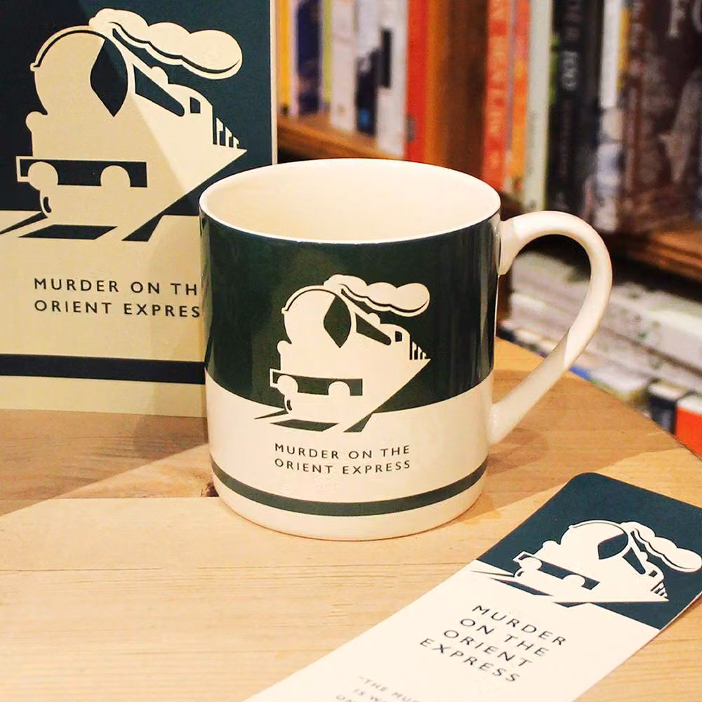 Half Moon Bay Agatha Christie Murder on the Orient Express Green Stoneware Mug 310ml – 3