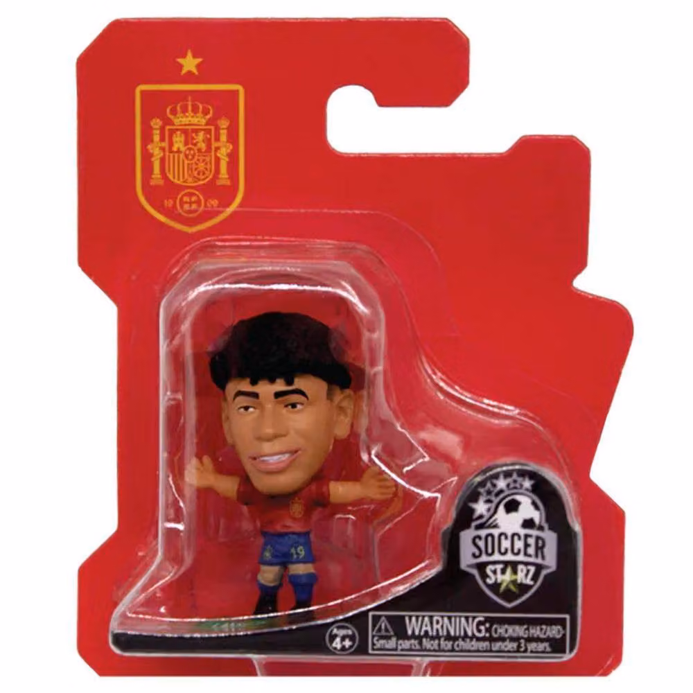 SoccerStarz Lamine Yamal Spain Football Figurine in Red – 2