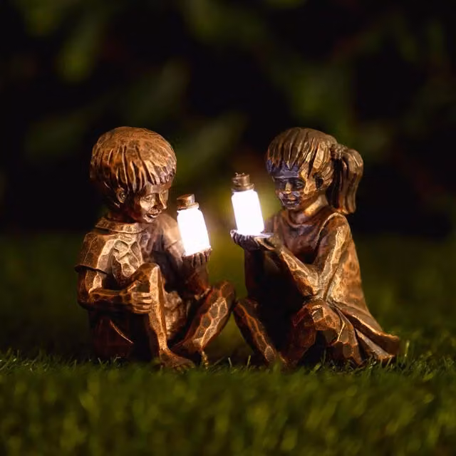 Marco Paul Solar Bronze Effect Boy Ornament Statue