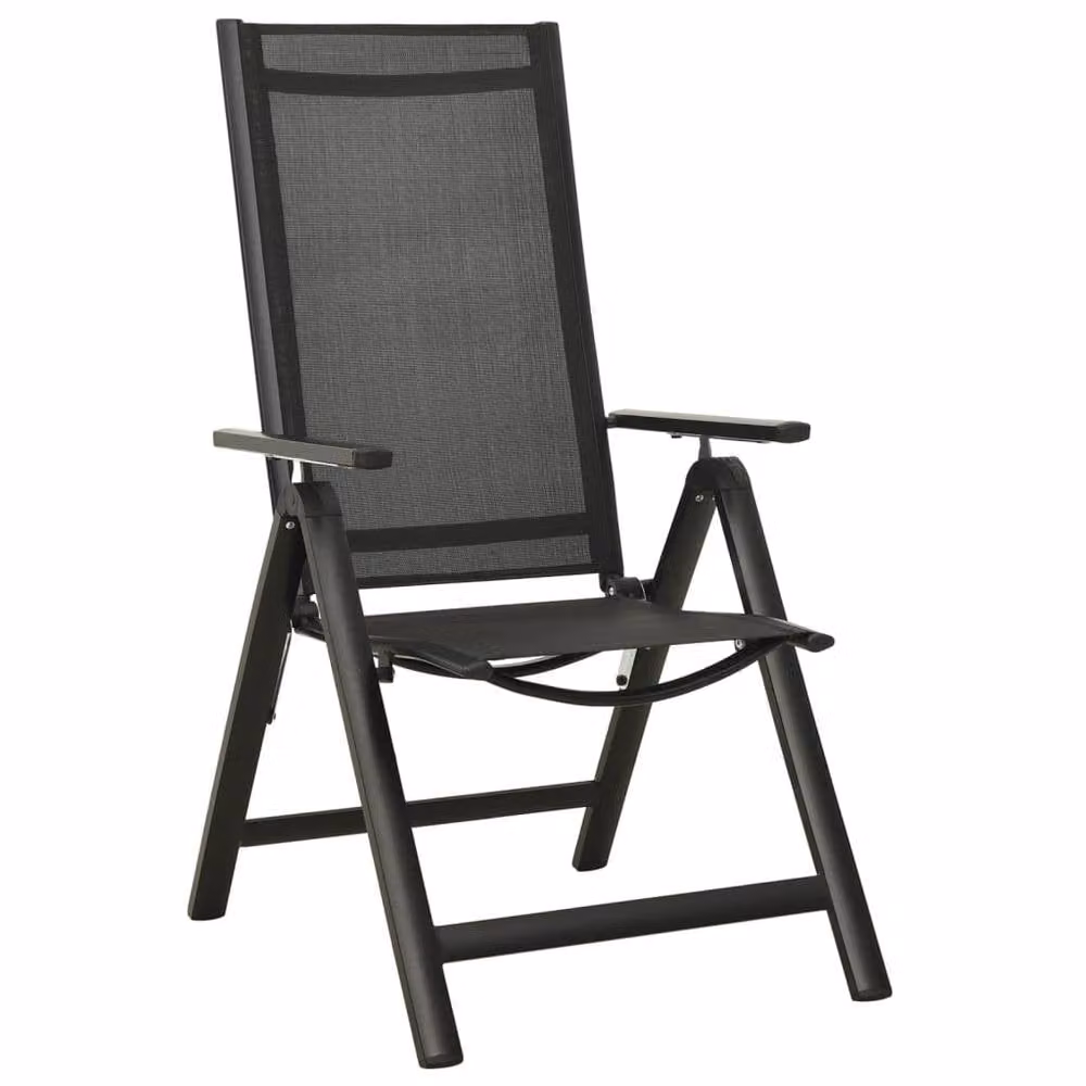 Berkfield Home Soft 5 Piece Bistro Set in Black and Anthracite