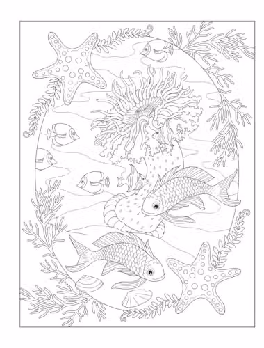Dover Creative Haven Enchanting Oceans Adult Coloring Book – 3
