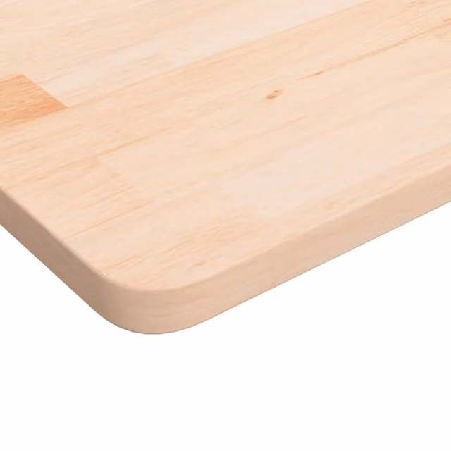 Berkfield Home Square Table Top, Untreated Solid Oak Wood, Light Brown, W: 50 cm, D: 50 cm, H: 2.5 cm
