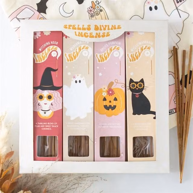 KDMK Spells Divine Halloween Incense Stick Gift Set with Fruity, Gourmand and Spicy Scents in Multicolour