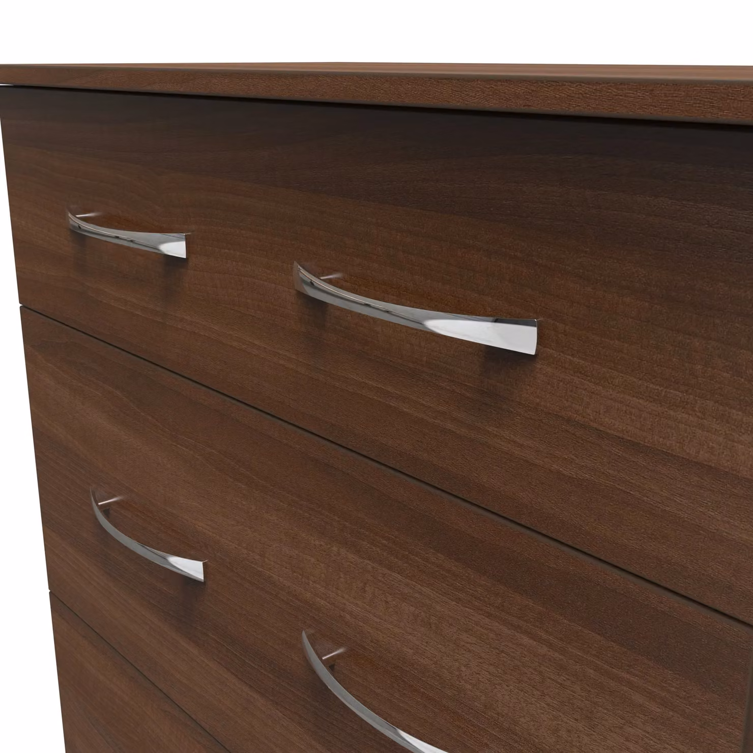 Avon Ready Assembled 3 Drawer Deep Chest in Walnut Brown – 5