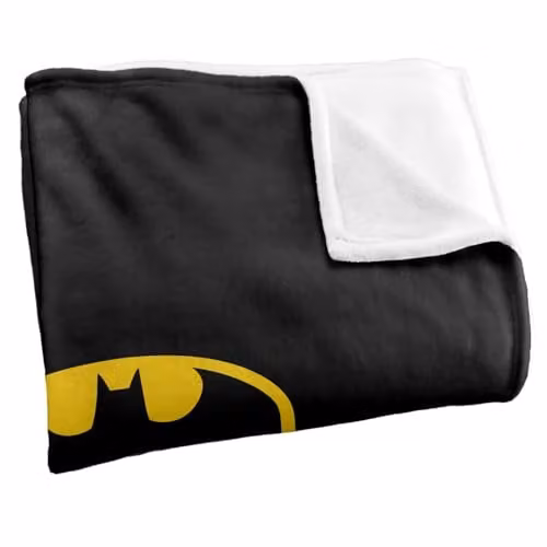 Warner Bros. Batman Worlds Greatest Dad Super Soft Fleece Throw Blanket, Multicolour, W: 91 cm, D: 147 cm – 2