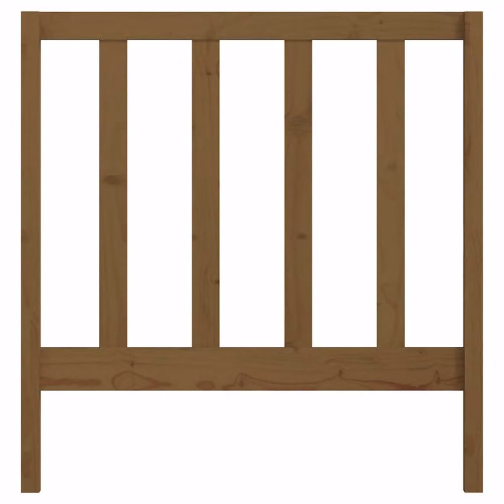 Berkfield Home Beautiful Bed Headboard in Honey Brown Solid Pine, W/D/H: 95 x 4 x 100 cm – 3