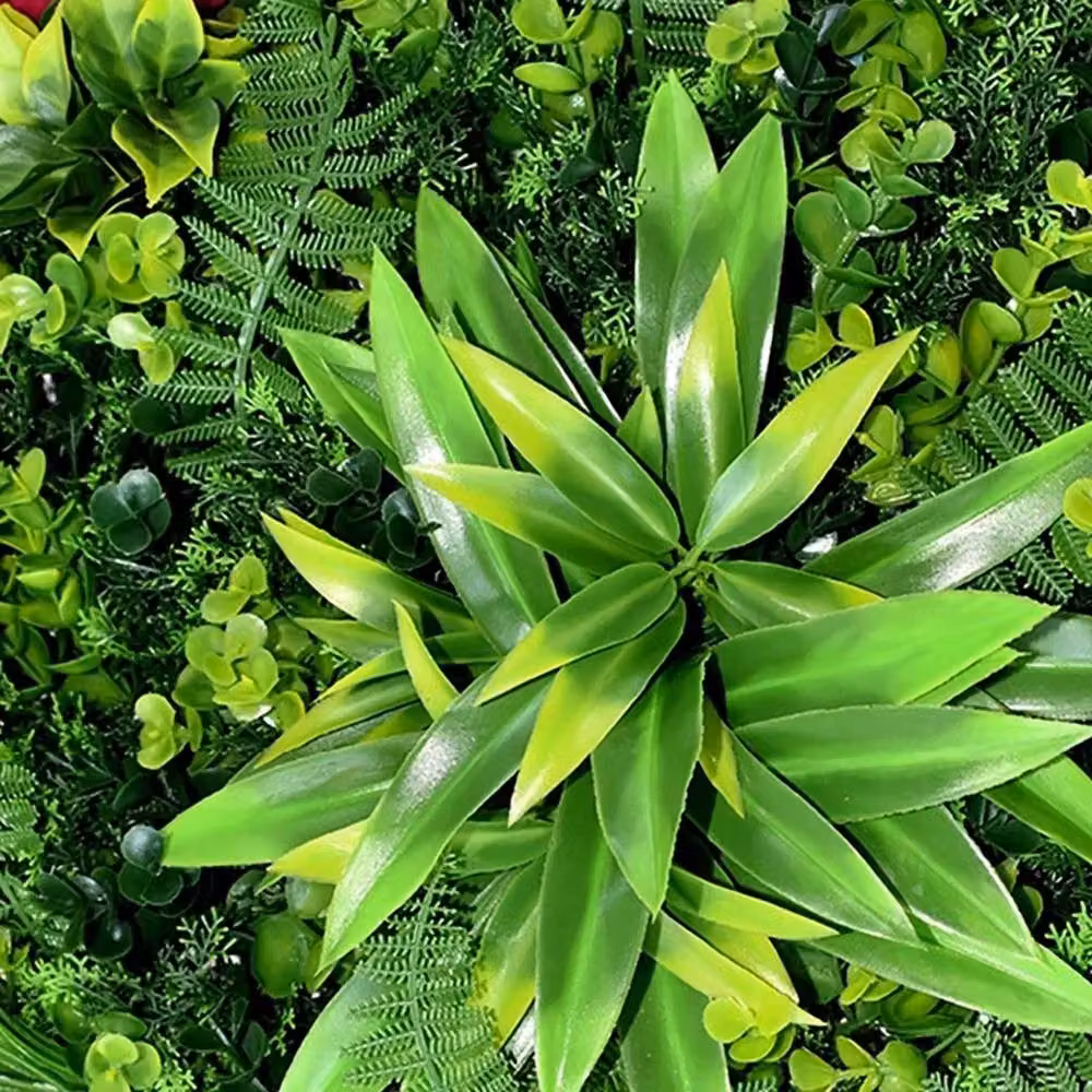 VOGREX Green Artificial Plant Wall Decor, W/H: 100 x 100 cm – 6