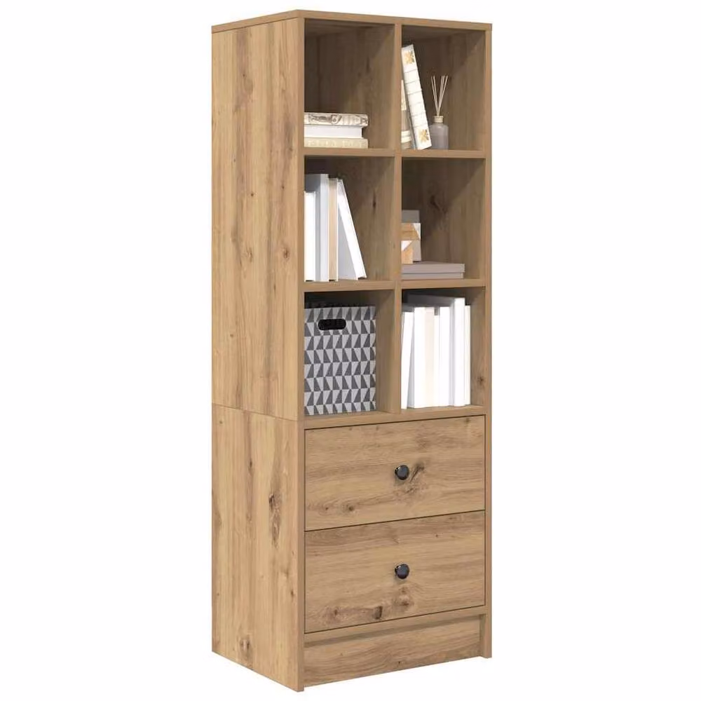 Berkfield Home Artisan Oak Shelving Unit in Brown – 3