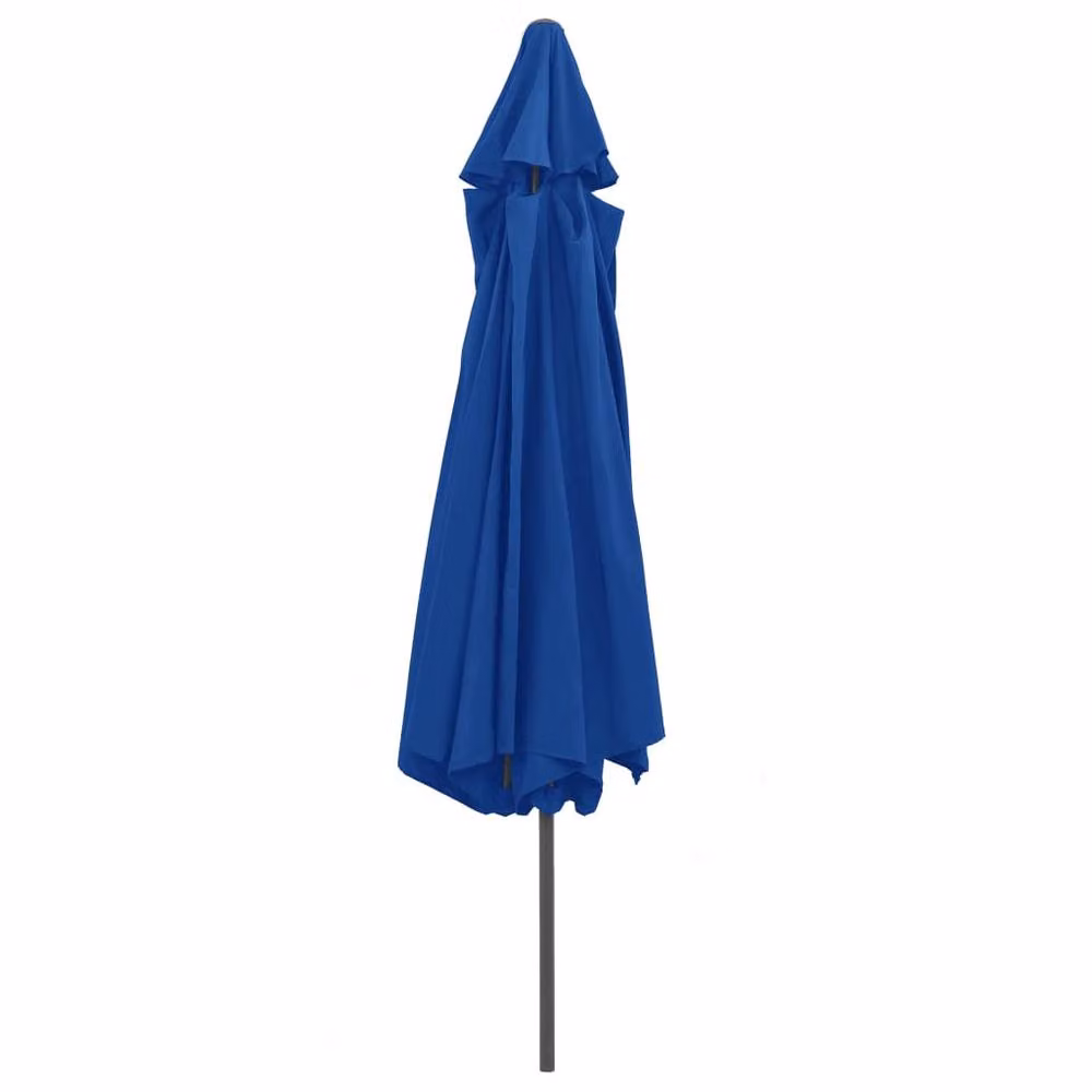 Berkfield Home Durable Garden Parasol with Metal Pole, Azure Blue – 2