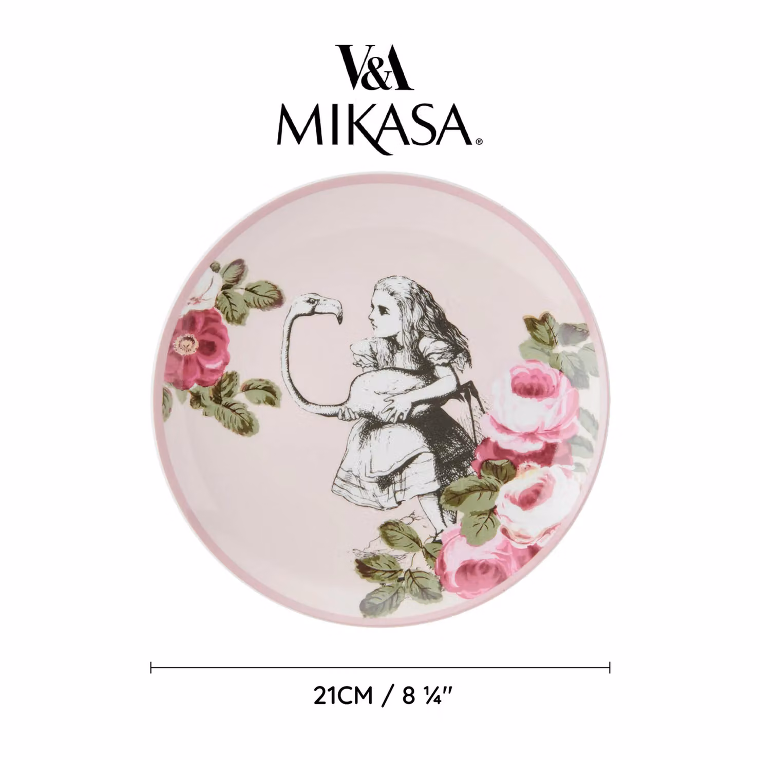Mikasa White Floral Bone China Side Plate Set of 4, Diameter: 21 cm – 5