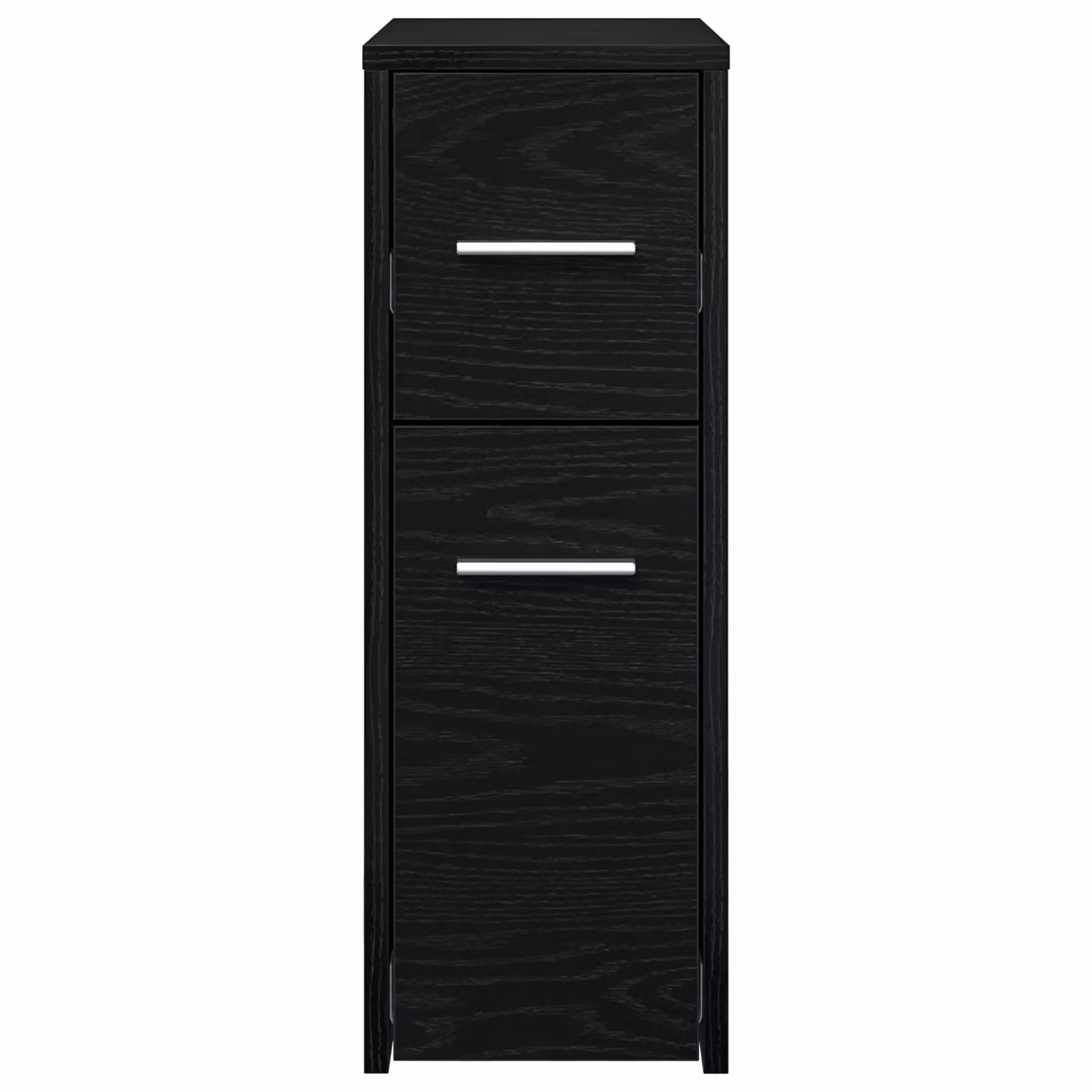 Berkfield Home Black Oak Particle Board Bathroom Cabinet – 3