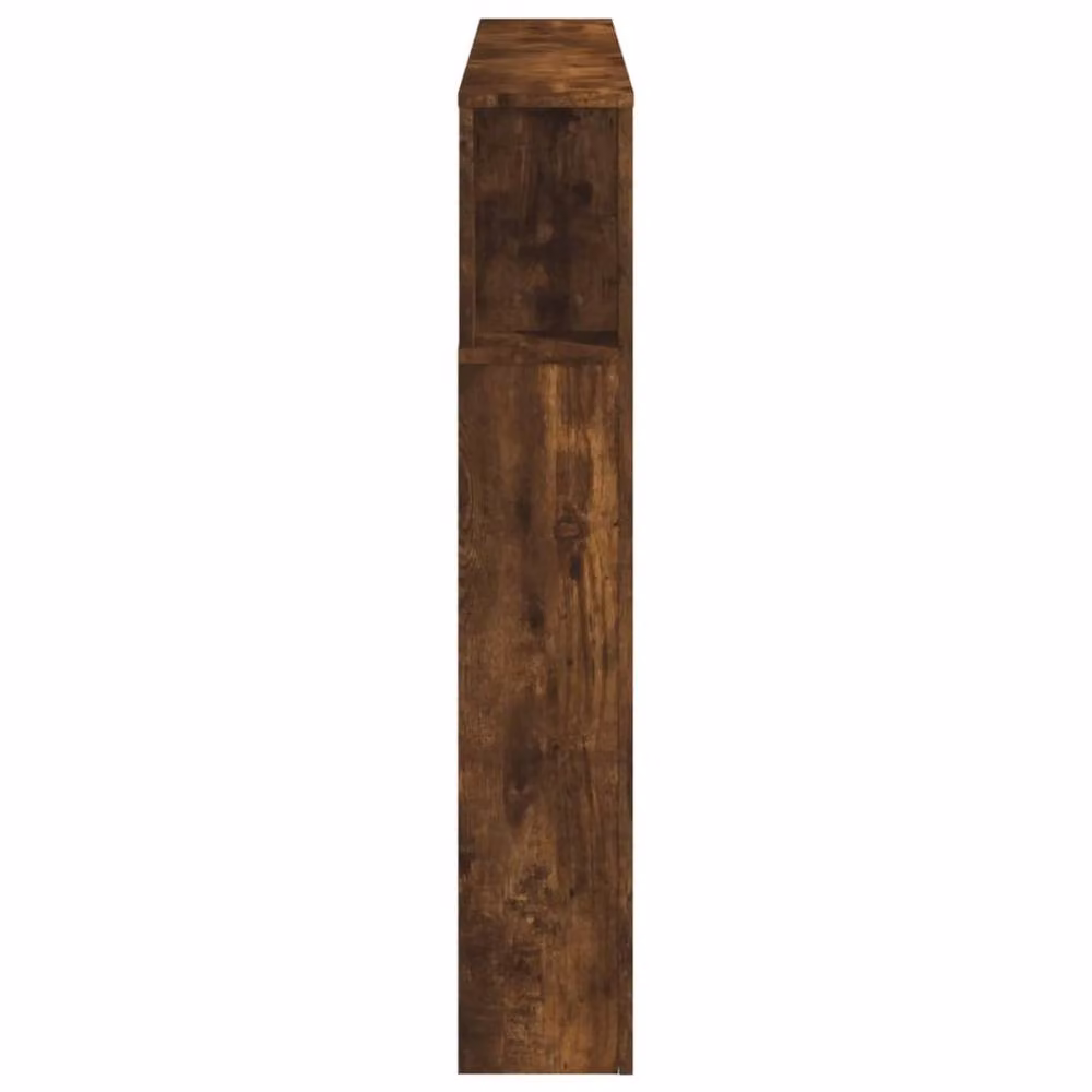 Berkfield Home LED Headboard in Smoked Oak, Brown, W/D/H: 140 x 18.5 x 103.5 cm – 6