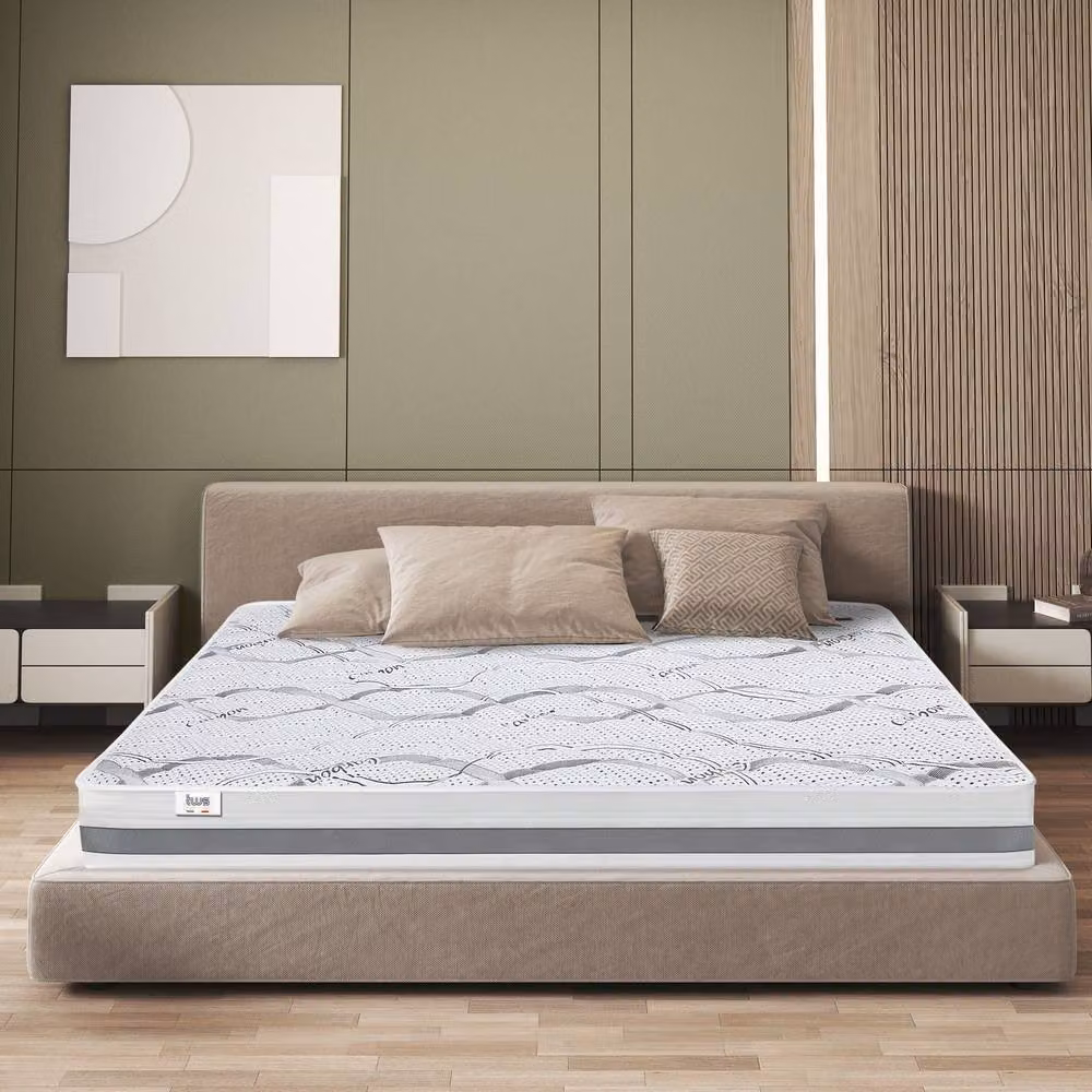 The White Stone Antibacterial Orthopaedic Comfort Foam Mattress in White, W/D/H: 150 x 70 x 25 cm – 3