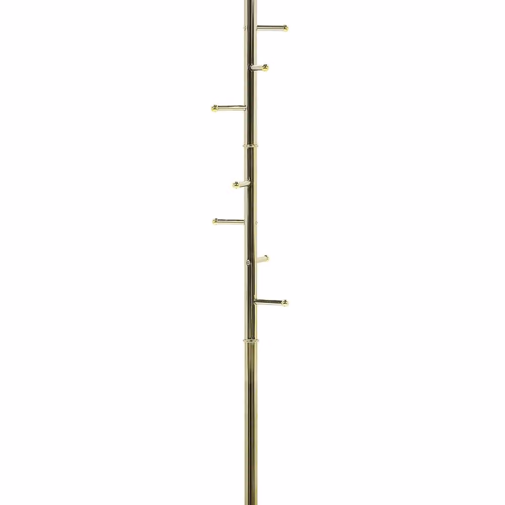 Wyld and Coco Apex Gold Steel Clothes Rail Hallway Stand, H 174 x W 30 x D 30 cm – 2