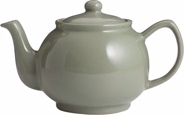 Rayware Kensington Betty Shape Sage Green Ceramic Teapot, 1.1 l
