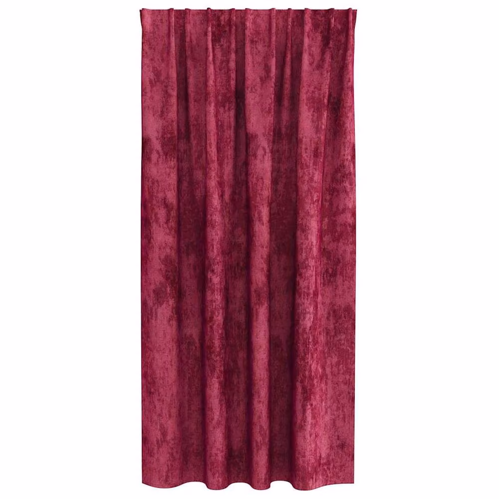 Berkfield Home Velvet Eyelet Curtains, 2 Pack, Red, H 175 cm x W 140 cm – 4