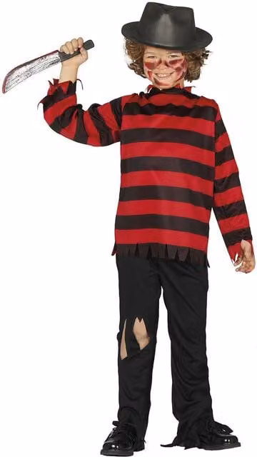 Fiestas Guirca Boys Costume Set in Red and Black