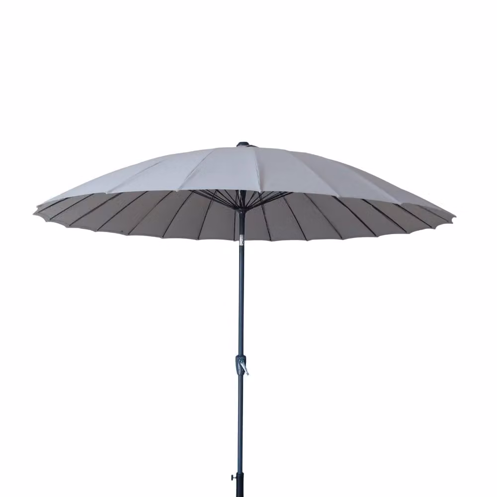 Mikado 3M Tilt and Crank Parasol in Taupe with Aluminium Frame and UPF 50+ Polyester Canopy