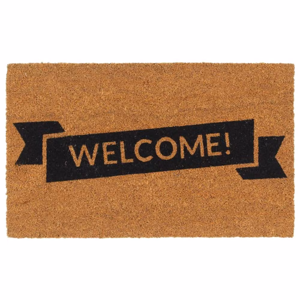 Berkfield Home Brown Tufted Coir Door Mat, W: 45 cm, D: 75 cm – 1