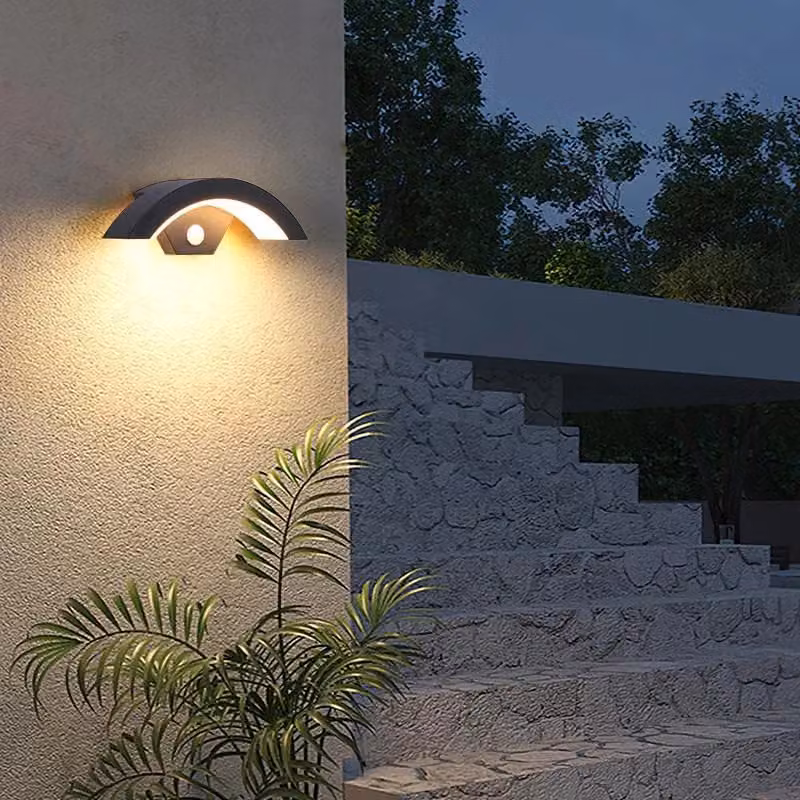 COMELY 24W LED Outdoor Wall Light with Motion Sensor, IP65 Waterproof, Warm White 3000K, Black – 4