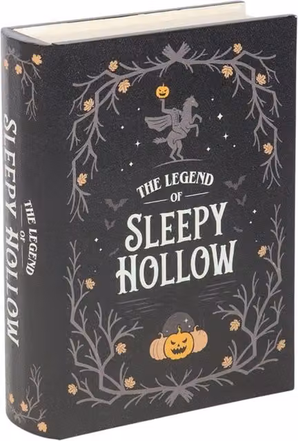 Something Different Wholesale Sleepy Hollow Book Shaped Storage Box in Black with Vintage Design – 3
