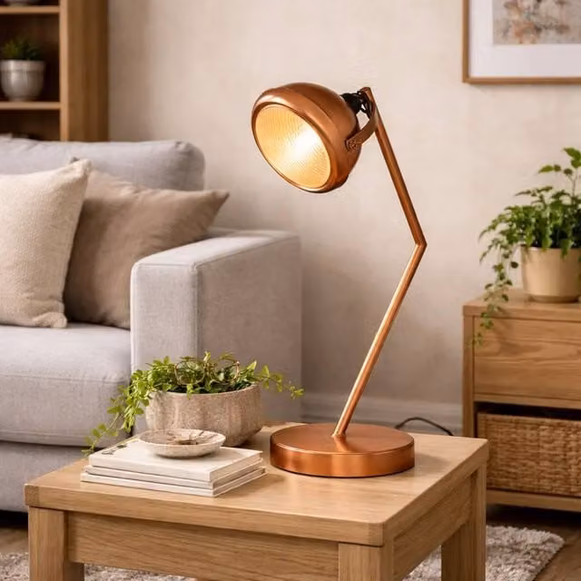 Wyld Haus Yllas Vintage Copper Metal Table Lamp – 1