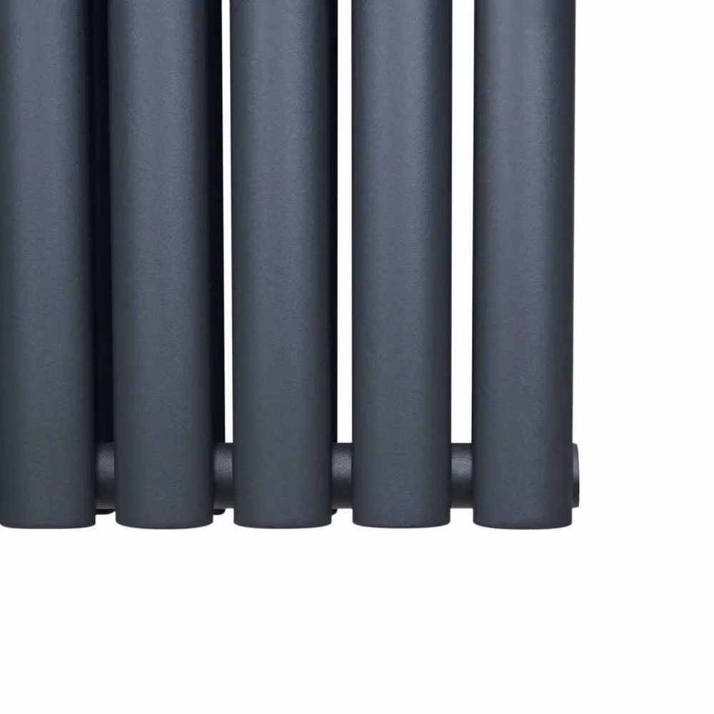 Monstershop Oval Column Radiator in Anthracite Grey, H 160 cm x W 36 cm x D 3.6 cm – 6