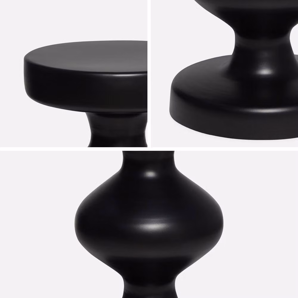 sweeek Metal Side Table in Black, W/D/H: 29.5 x 29.5 x 75 cm – 2