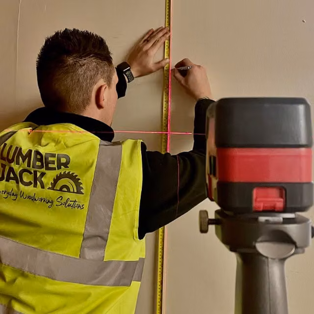 Lumberjack 360 Degree Self Levelling Laser Cross Level with IP54 Shockproof Casing in Red