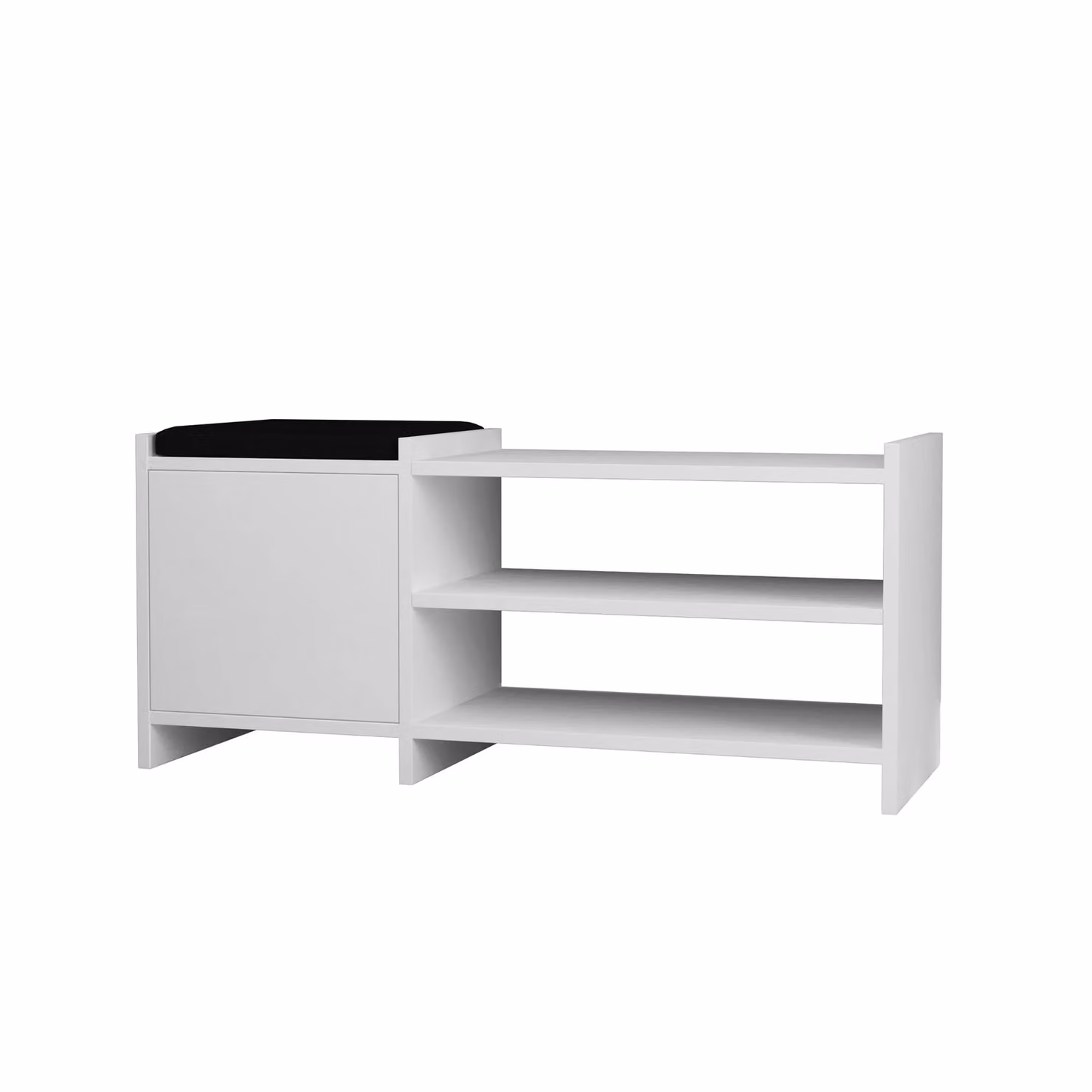 GFW Munslow Modern White Matt Hallway Shoe Rack Storage Unit – 2