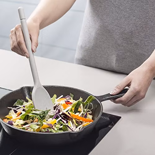 Zeal Non-Stick Silicone Cooking Spoon in Grey, 30 cm – 4
