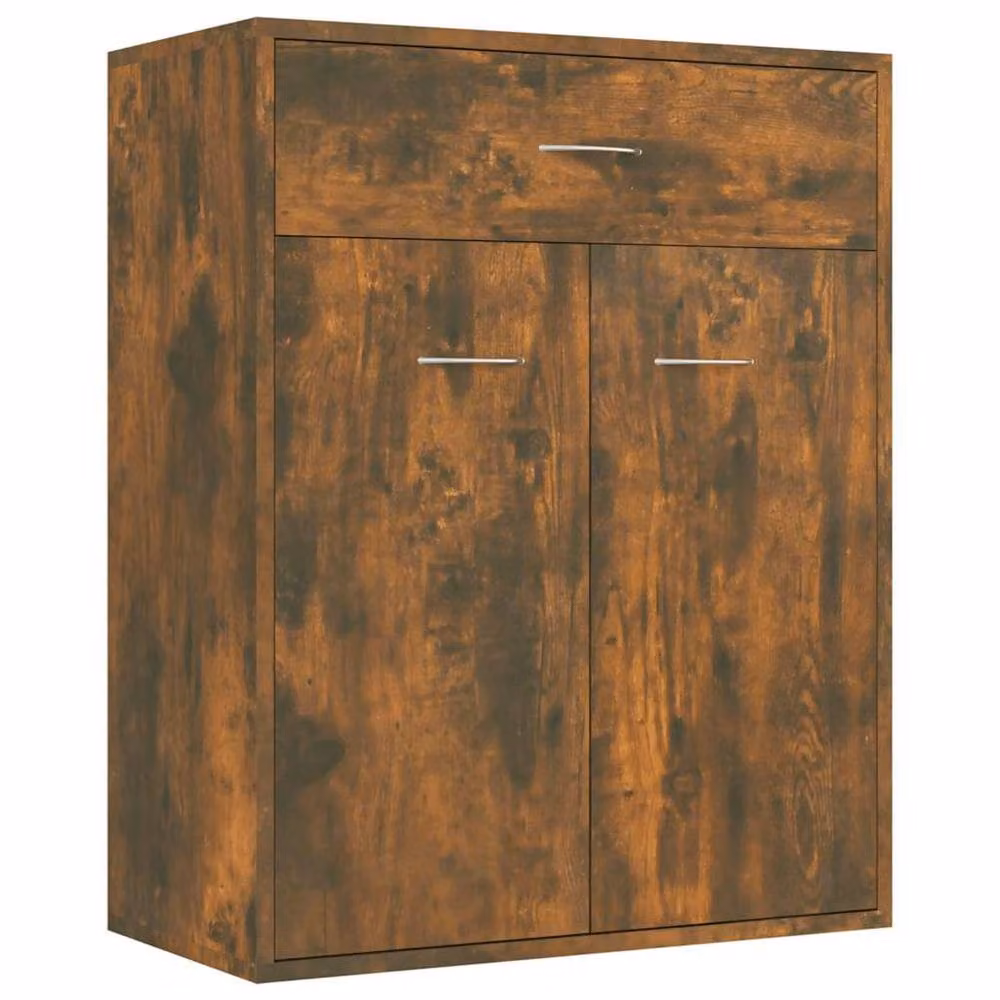 Berkfield Home Smoked Oak Sideboard in Brown, W/D/H: 60 x 30 x 75 cm – 2
