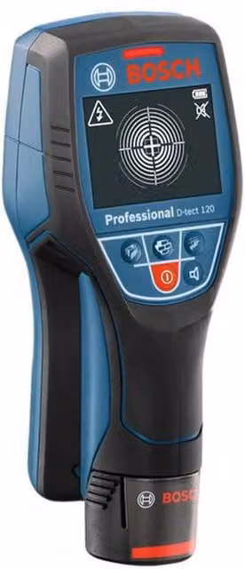 Bosch D-TECT 120 Professional Wall Scanner with 1 x 12V 2.0Ah Li-ion Rechargeable Battery, Blue