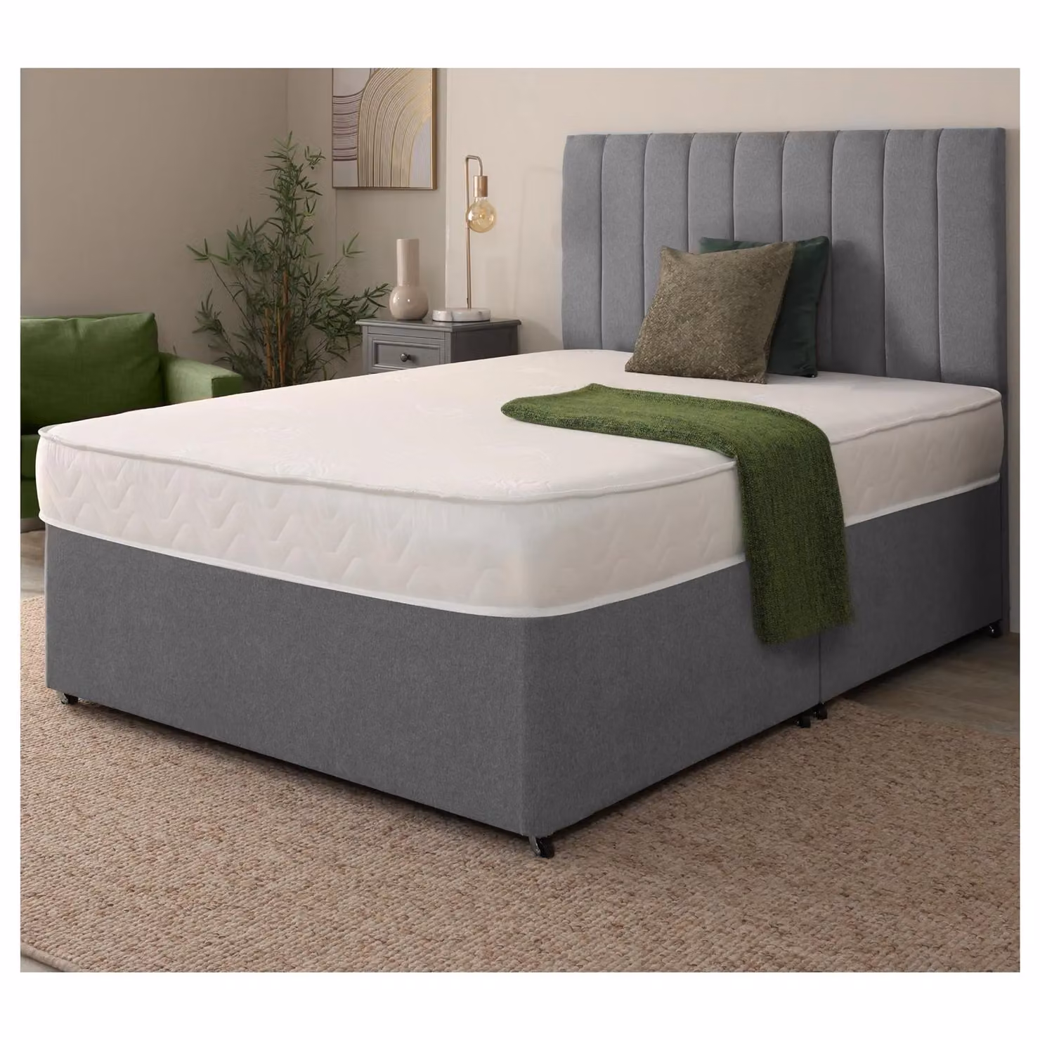 eXtreme Comfort Ltd Aloe Vera Hybrid Mattress, White, W/D/H: 180 x 200 x 18 cm – 4