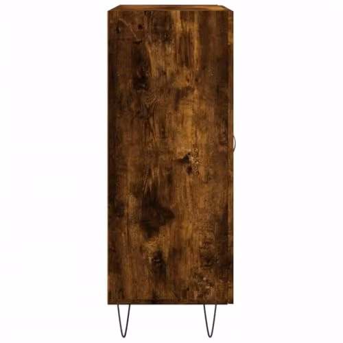 vidaXL Modern Sideboard and Storage Cabinet in Smoked Oak, W/D/H: 90 x 27.5 x 69.5 cm – 4