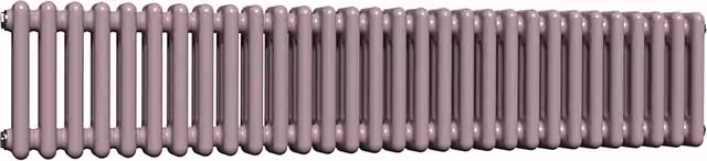 Lux Heat Horizontal 3 Column Steel Radiator in Lavender Mist, W: 30 cm, H: 137 cm
