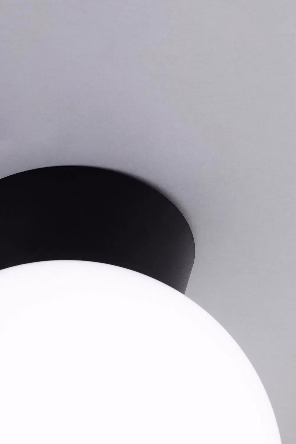BHS Lighting Westray Modern Outdoor Ceiling Light in Black with Glass Sphere – 2