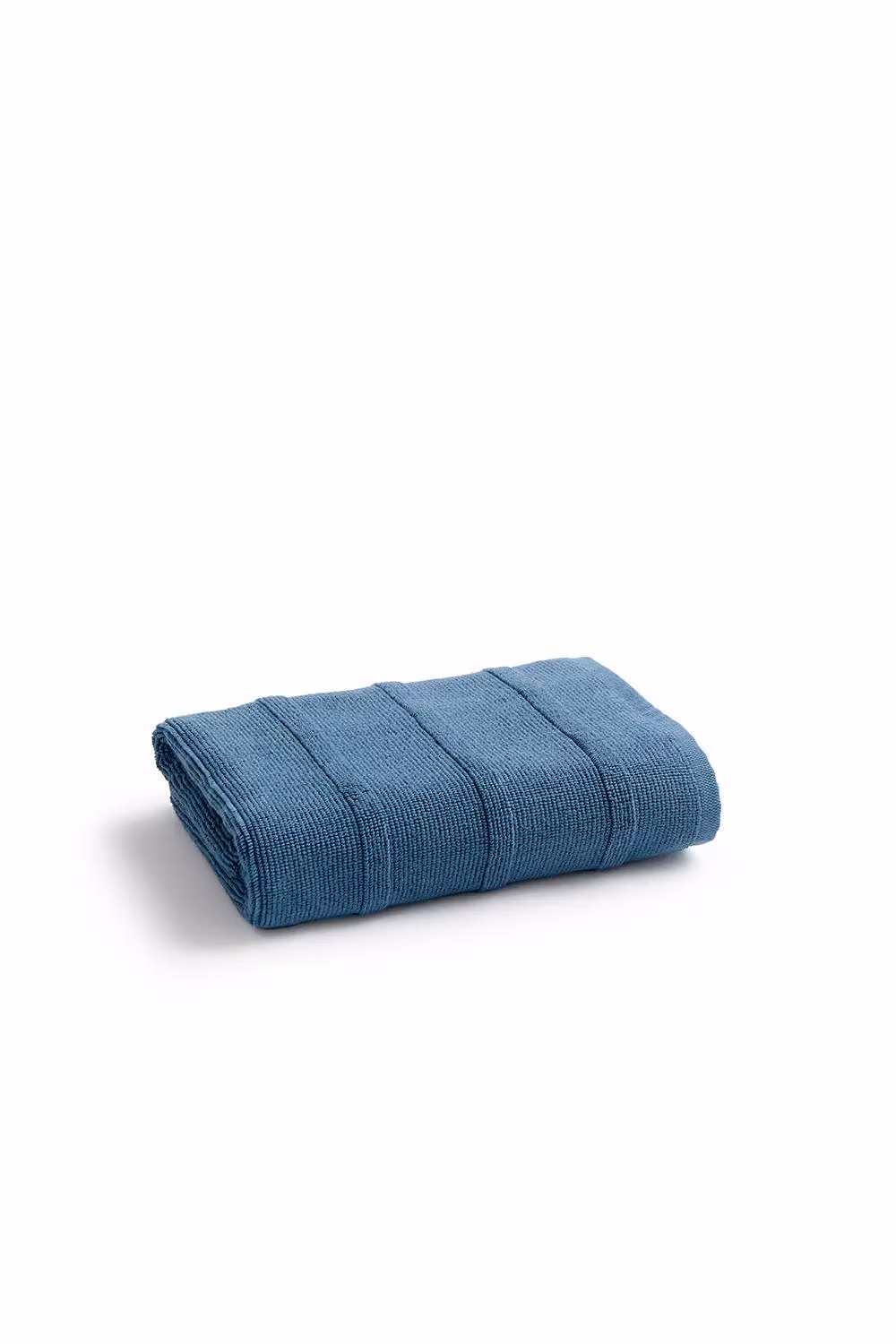 Christy Highgate Ribbed Turkish Cotton Textured Towels in Mid Blue – 2